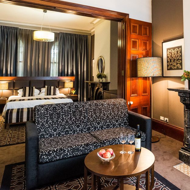 luxury beds and high-quality furnishings in our suites at Avonmore on the Park boutique hotel Sydney